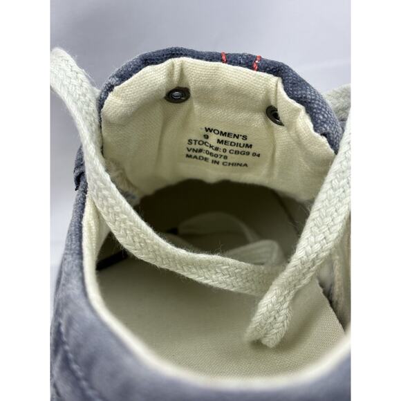 LL Bean Sunwashed Canvas Sneakers • NEW (no box) • Blue and White Women's 9 - Picture 9 of 11